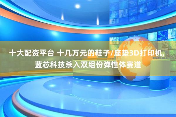 十大配资平台 十几万元的鞋子/座垫3D打印机, 蓝芯科技杀入双组份弹性体赛道